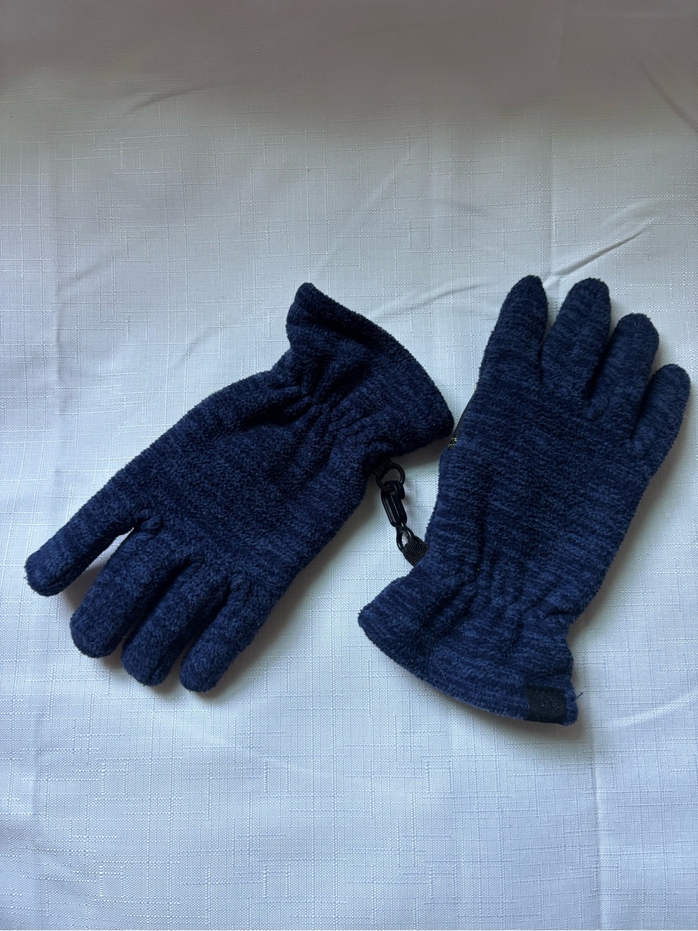 Kids Navy Knit Winter Gloves - Unbranded